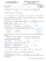 Đề khảo sát chất lượng Toán 12 năm 2019 - 2020 trường THPT Nguyễn Đức Cảnh - Thái Bình - THI247.com