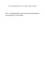 BÀI tập NHÓM môn tâm lý tư PHÁP 2