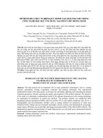 MÔ HÌNH HÓA THỰC NGHIỆM QUÁ TRÌNH TẠO GIỌT POLYME TRONG CÔNG NGHỆ BỌC HẠT ỨNG DỤNG TẠO PHÂN URÊ THÔNG MINH