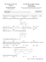 Đề thi thử tốt nghiệp THPT năm 2020 môn Toán sở GD&ĐT Cà Mau - THI247.com