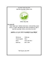 (Khóa luận tốt nghiệp) - Thực hiện quy trình chăm sóc, nuôi dưỡng, chẩn đoán và điều trị bệnh cho chó tại bệnh xá Thú y, trường Đại học Nông Lâm Thái Nguyên