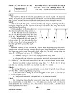 Đề thi khảo sát chất lượng môn vật lí lớp 8 năm 2013 phòng GDĐT thanh chương | Vật lý, Lớp 8 - Ôn Luyện