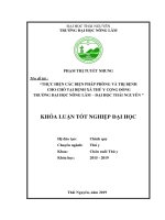 (Khóa luận tốt nghiệp) - Thực hiện biện pháp phòng và trị bệnh cho chó đến khám và chữa bệnh tại bệnh xá Thú y, trường Đại học Nông Lâm Thái Nguyên