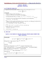 Bài tập và Lý thuyết chương 2 đại số lớp 11 - Nhị thức Newton - Đặng Việt Đông | Toán học, Lớp 11 - Ôn Luyện