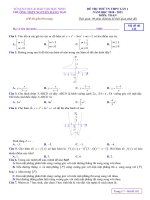 Đề thi thử tốt nghiệp THPT môn Toán năm 2020-2021 có đáp án - Trường THPT Nguyễn Đăng Đạo (Lần 1)