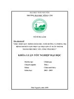 (Khóa luận tốt nghiệp) - Thực hiện quy trình chăm sóc, nuôi dưỡng và phòng trị bệnh cho đàn lợn thịt tại trại lợn Cù Xuân Thành, thành phố Phúc Yên, tỉnh Vĩnh Phúc