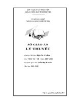 Sổ giáo án Lý thuyết Mô đun: Điện tử cơ bản
