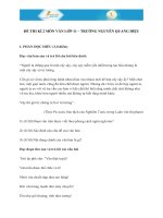 Đề thi cuối HK 2 Lớp 11 - Văn học