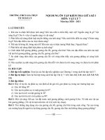 NỘI DUNG ÔN TẬP KIỂM TRA GIỮA KÌ I  MÔN: VẬT LÍ