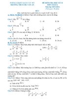 Đề kiểm tra học kì 2 môn toán lớp 6 năm học 2017-2018 trường THCS chu văn an | Toán học, Lớp 6 - Ôn Luyện
