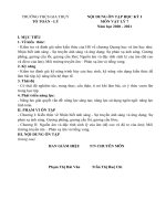 ĐỀ CƯƠNG ÔN TẬP HỌC KỲ I MÔN: VẬT LÍ