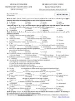 Đề khảo sát chất lượng Tiếng Anh 12 năm 2019 - 2020 trường THPT Nguyễn Đức Cảnh - Thái Bình - THI247.com