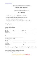 1 mau hop dong hop tac kinh doanh moi nhat