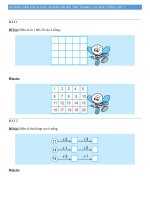 Hướng dẫn cách giải và đáp án bài tập trang 124 SGK toán lớp 1