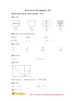 Tải về Đề thi học kì 2 môn Toán lớp 1 - Đề 2 - Tìm đáp án, giải bài