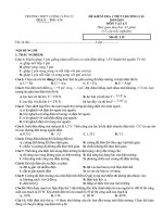 KT 1 TIET VẬT LÝ 11 LAN 1-HK1-2019-2020