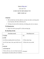 Tải Giáo án Tiếng Việt 4 tuần 17: Tập làm văn: Luyện tập xây dựng đoạn văn miêu tả đồ vật - Giáo án Tập làm văn lớp 4