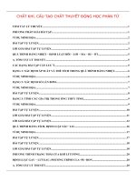 LÝ THUYẾT VÀ PHƯƠNG PHÁP GIẢI CÁC DẠNG BÀI TẬP CHƯƠNG CHẤT KHÍ VẬT LÝ 10