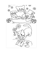 Tải Tranh tô màu con mèo dễ thương cho bé - Tranh tập tô con mèo