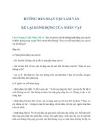 Tập làm văn lớp 4 Kể lại hành động của nhân vật trang 20, 21 | Giải bài tập SGK Tiếng Việt 4 tập 1