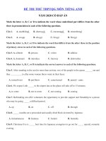 Tải Đề luyện thi THPT Quốc gia môn tiếng Anh năm 2020 số 8 - Đề thi THPT Quốc gia môn Anh có đáp án