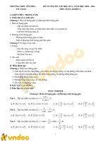 Đề cương ôn tập học kì 1 môn toán lớp 11 năm học 2020 2021 