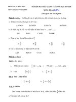 Tải Đề thi cuối học kì 2 lớp 4 môn Toán năm 2019 - 2020 - Đề 4 - Đề thi lớp 4 cuối kì 2 môn Toán Có đáp án
