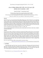 Gia cường nông đất yếu có cát san lấp bằng cọc xi măng - đất