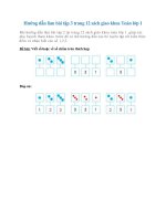 Hướng dẫn làm bài tập 3 trang 12 sách giao khoa Toán lớp 1