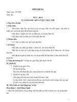 Giáo án môn giáo dục công dân  6 kì 1 có chủ đề, soạn 5 hoạt động chi tiết 2021