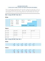 Giải bài toán lớp 1: Cách làm và đáp án bài tập trang 50 sách giáo khoa