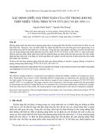 Xác định chiều dài tính toán của cột trong khung thép nhiều tầng theo TCVN 5575:2012 và EN 1993-1-1