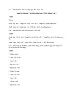 Soạn bài Tập đọc: Thời khóa biểu tuần 7 trang 58 SGK Tiếng Việt 2 tập 1