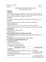 một số phương pháp luyện tập phát triển sức bền