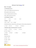 Tải về Đề thi học kì 2 môn Toán lớp 3 - Đề 8 - Tìm đáp án, giải bài