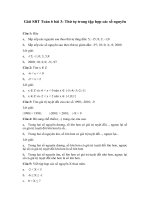 Tải Giải bài tập SBT Toán 6 bài 3: Thứ tự trong tập hợp các số nguyên - Giải bài tập môn Toán Đại số lớp 6