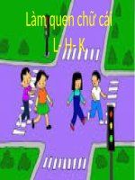 Bài giảng mầm non làm quen chữ cái l h k 