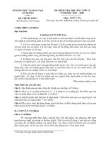 ĐỀ THI VÀ ĐÁP ÁN NGỮ VĂN 12 - HK1 2019-2020