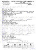 Đề khảo sát chất lượng Địa lí 12 năm học 2019 - 2020 sở GD&ĐT Vĩnh Phúc - THI247.com