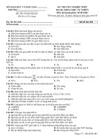 tập hợp bộ các mã đề thi thử tốt nghiệp thpt môn toán kèm ma trận đáp án có thể sử dụng để tổ chức thi thử cho học sinh ngay tại nhà trường hoặc thi theo nhóm