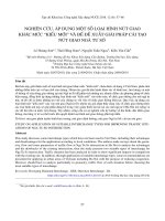 Nghiên cứu, áp dụng một số loại hình nút giao khác mức “kiểu mới“ để đề xuất giải pháp cải tạo nút giao Ngã Tư Sở