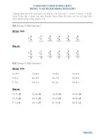 Cách giải và đáp án bài 1, bài 2 trang  71 sách giáo khoa Toán lớp 1