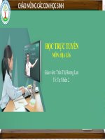 Bài giảng điện tử môn Địa lý lớp 6 | THCS Thanh Xuân Trung