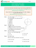 TOÁN TIẾNG VIỆT LỚP 5 Bài tập Tuần 20 – CƠ BẢN – ĐỀ 1