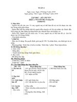 Giáo án lớp 3 tuần 4 năm học 2019 2020 (3 cột) 