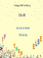 Bài giảng tin học 11 bài 9   trường THPT a phủ lý 