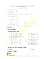 Tải về Đề thi học kì 1 môn Tiếng Việt lớp 1 năm 2019 - 2020 - Đề 5 -