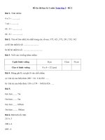 Tải Đề ôn thi học kì 1 môn Toán lớp 3 - Đề 2 - Đề ôn tập học kì 1 môn Toán lớp 3