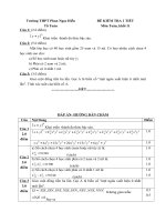 Tải Đề thi giữa học kì 1 môn Toán lớp 11 trường THPT Phan Ngọc Hiển, Cà Mau năm 2015 - 2016 - Đề kiểm tra giữa học kì I lớp 11 môn Toán có đáp án