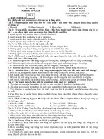 Đề thi HKI môn: Lịch sử